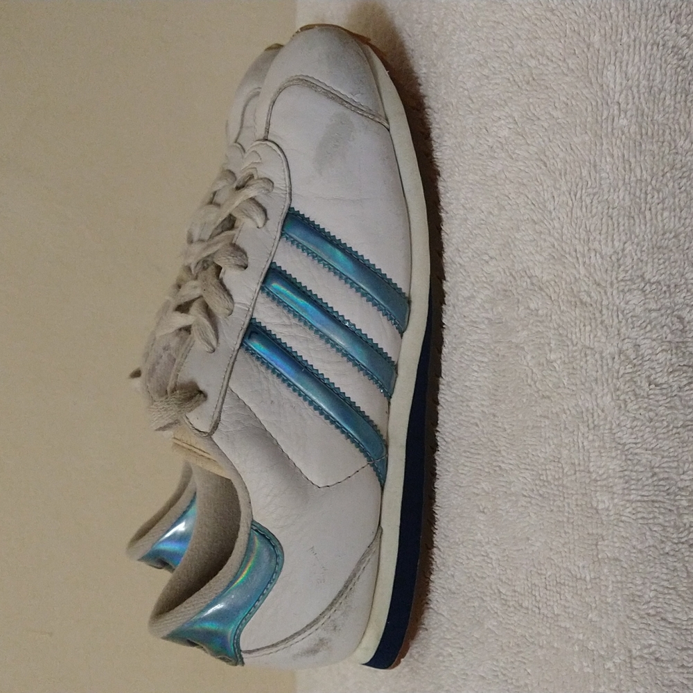 RARE Vintage 2001 Adidas Iridescent Stripe Sneakers - Picture 3 of 7